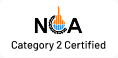 NCA Category 2 certified badge highlighting Bomba Plumbers’ compliance with National Construction Authority standards.