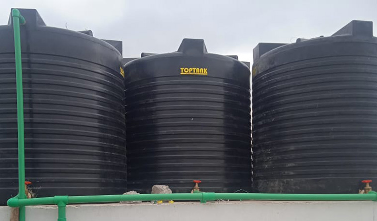 Water Storage Tank Installation