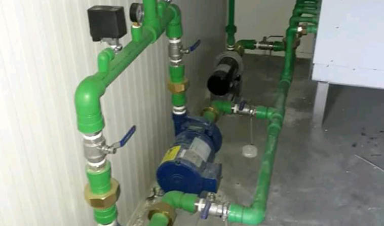Booster Pump and PPR Pipes connections